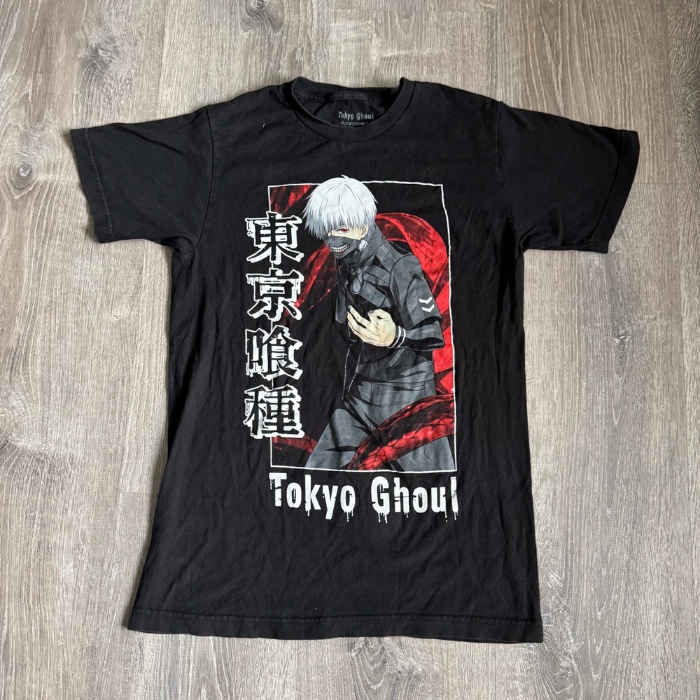 T-Shirt Tokyo Ghoul Ken Kaneki Anime Graphic Black | Small